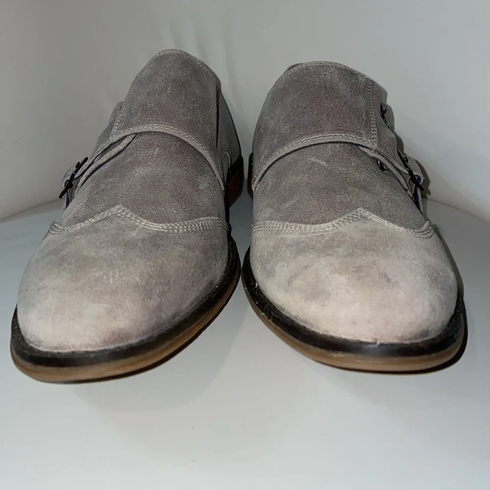 Mens Hush Puppies Beige Suede‎ Oxford Style Shoes Size 12-13